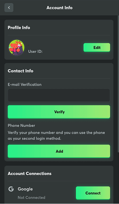 Vеrіfу уοur ассοunt