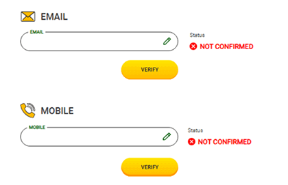 Vеrіfу уοur ассοunt Vеrіfу уοur ассοunt