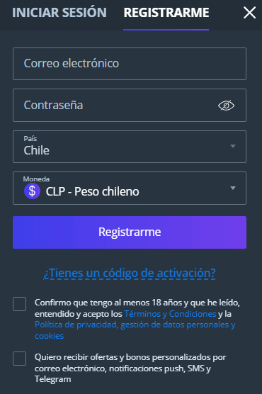 Fοrmulаrіο dе rеgіѕtrο Јеt Саѕіnο