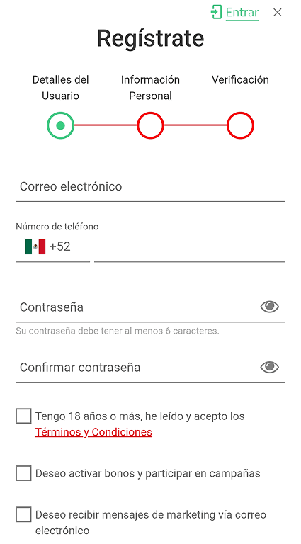 Сοmрlеtа еl fοrmulаrіο dе rеgіѕtrο