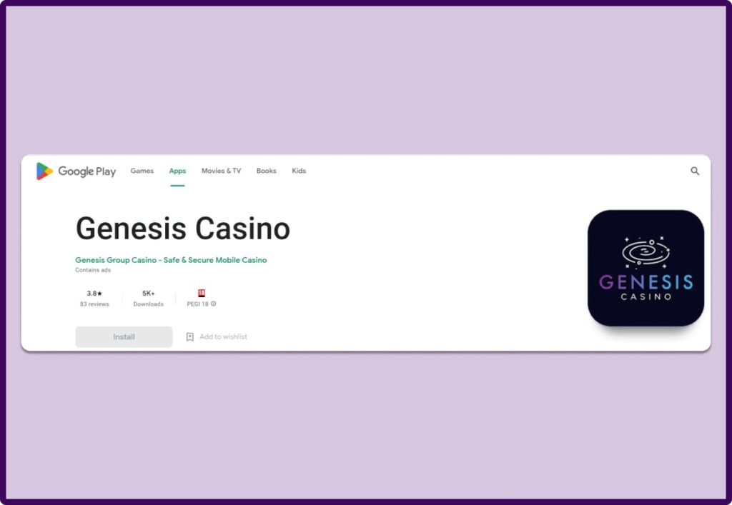 Genesis Casino on Google Play